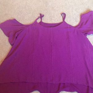 Deep Purple Off the shoulder blouse